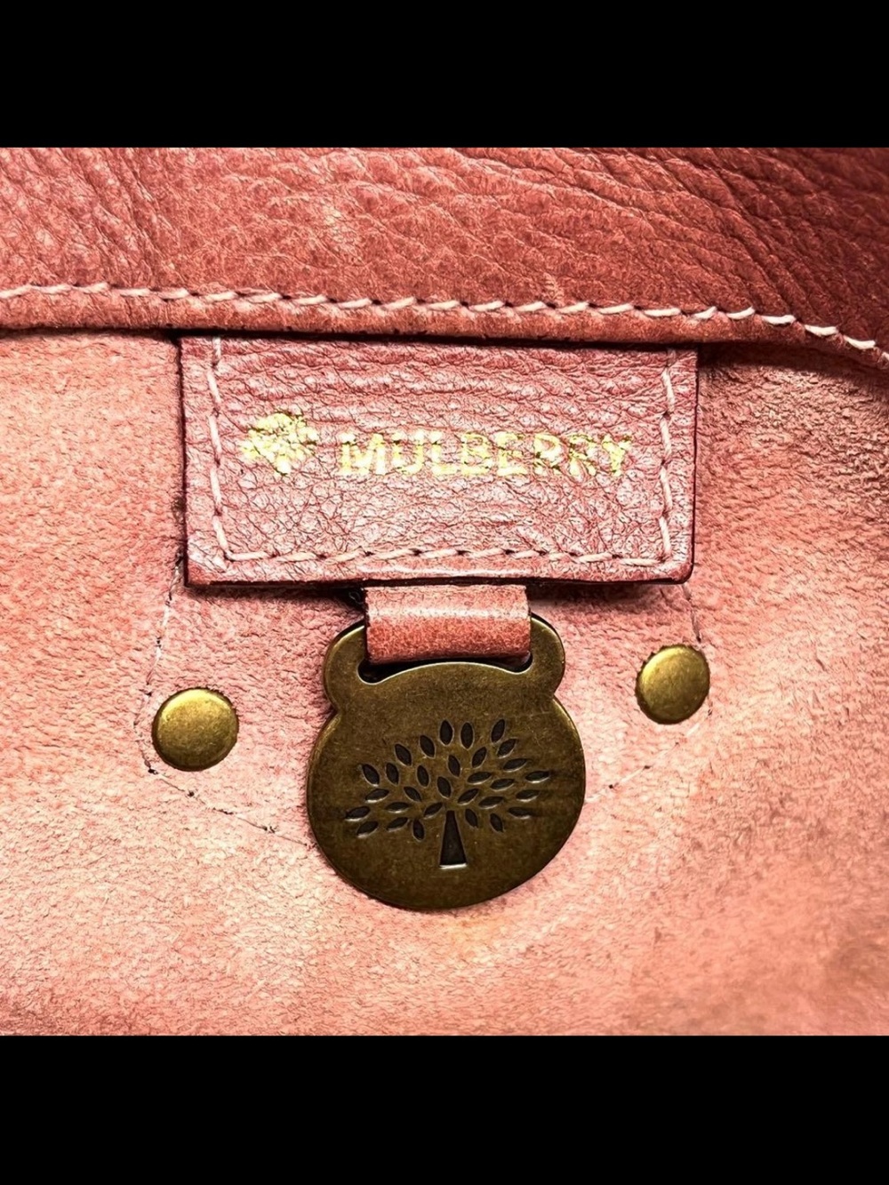 Mulberry Tan Leather Dual-Pocket Shoulder Bag - Picture 7 of 16